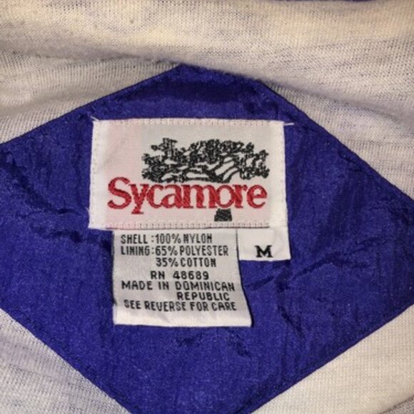 Vintage 90’s Purple Orange Red Windbreaker Jacket Women’s Medium Nylon - Picture 4 of 9